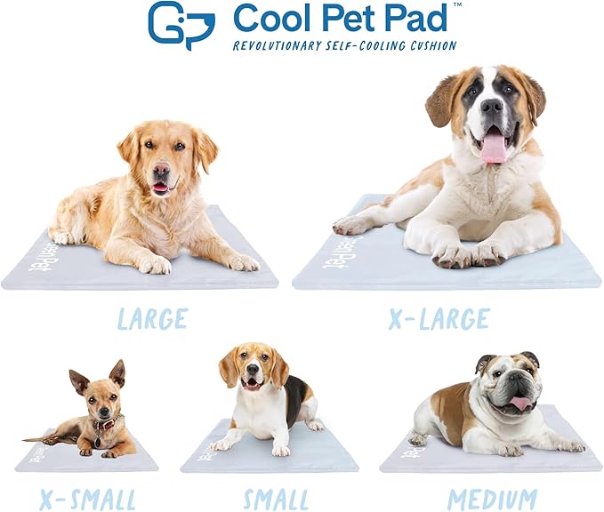 The Green Pet Shop Dog Cooling Mat Cover - Extra Small, Cloud - Protect Your Cool Pet Pad from Dirt & Damage - Machine Washable