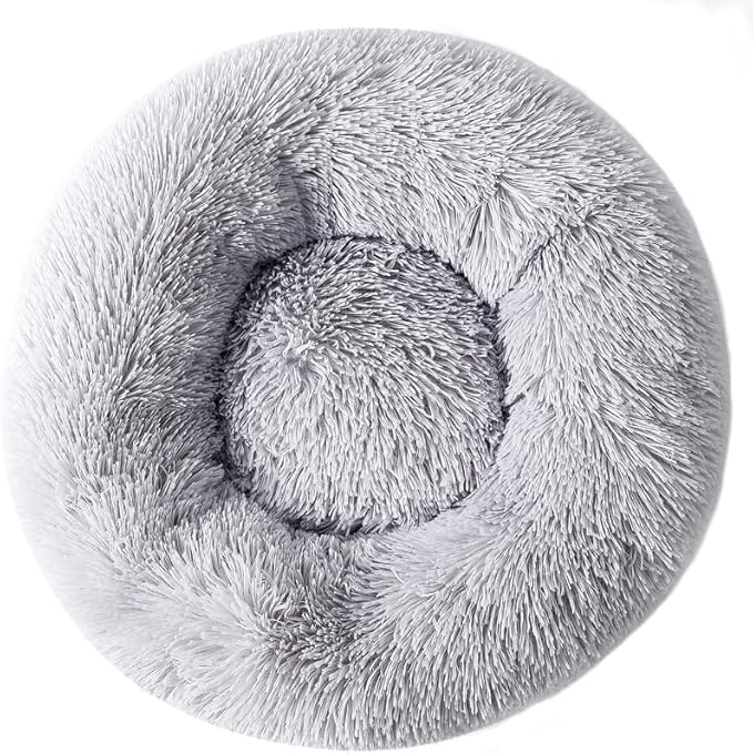 Round Cat Bed Dog Bed Small Kitten Bed Warm Pet Bed Kitty Bed Large Rabbit Bed Calming Donut Dog Beds Pillow Pet Suit Warm Bed for 8KG