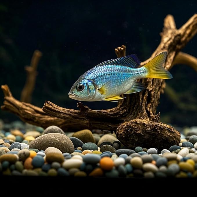 Driftwood for Aquarium Decor, Fish Tank Decor, 6 Pcs Reptile Branches, Drift Wood for Fishtank, Aquarium Hardscape, Crafts, Betta Fish Decor, Reptiles Driftwood Branch (Driftwood 2-8 Inch (Pack of 6))