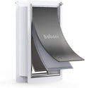 Baboni Pet Door for Wall,3-Flap,Steel Frame and Telescoping Tunnel, Aluminum Lock, Double Flap Dog Door and Cat Door, Strong and Durable (Pets Up to 220 Lb) -X-Large
