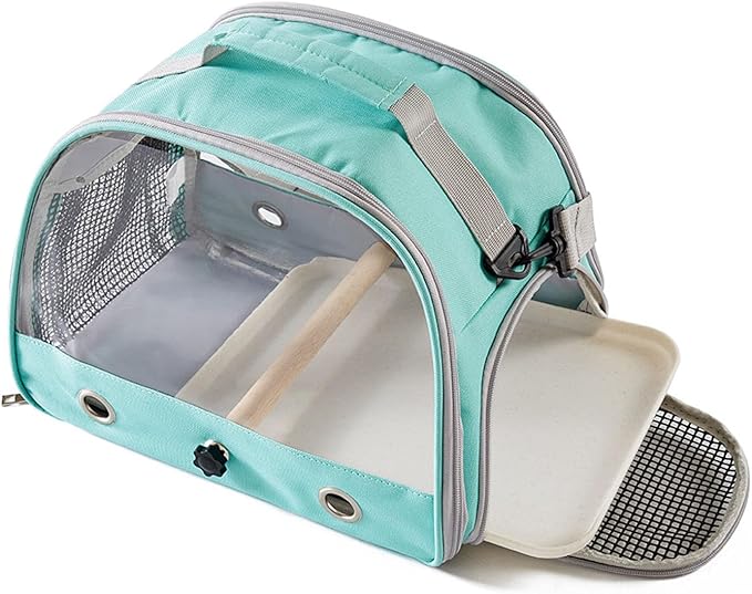 Travel Use Bird Carriers Bag Cage with Ventilation Holes and Perch for Avians Pet Ventilated Bird Transport Ventilated Small Pet Travel Carriers