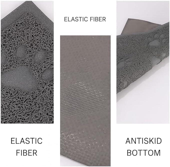 Bulk buys Cat Litter Mat. Traps Litter. Soft Non-Slip Surface. Easy to Clean. 11.5 x 15.75 in Gray Mat for Litter Box Area
