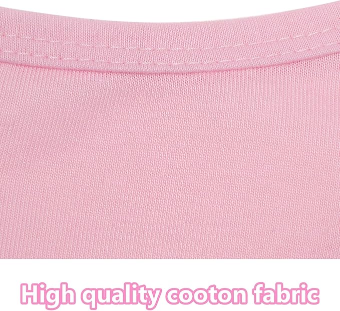 3 Pcs Cat Shirts Solid Color Dog Clothes Summer Sleeveless Stripe Pet T Shirts for Small Pet Dogs Cats (Red, Medium)