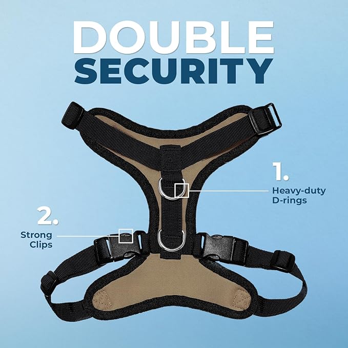 Voyager Step-in Pet Harness - All Weather Mesh, Adjustable Step in Harness for Cats and Dogs by Best Pet Supplies - Army/Black Trim, XS