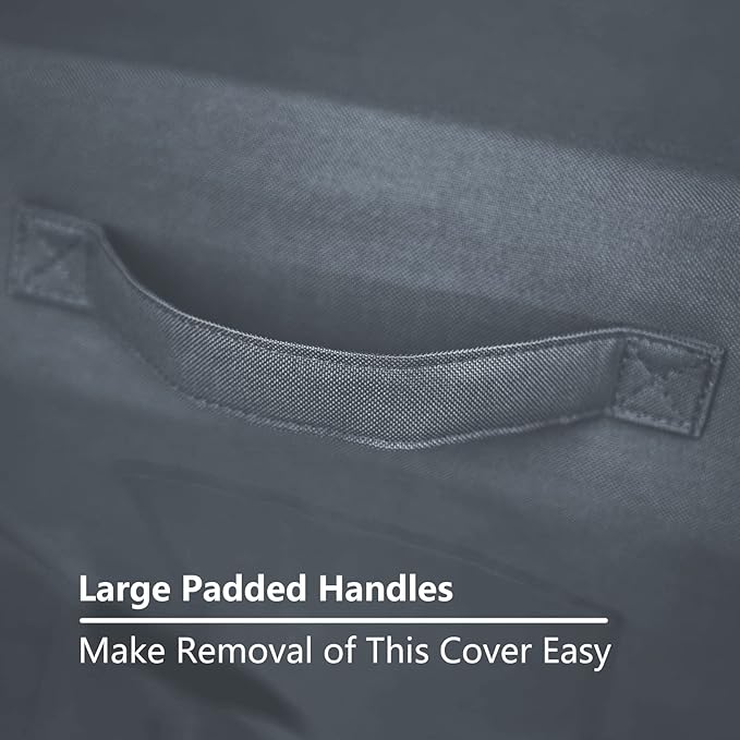 Dog Bed Cover for 44" L 32" W 4" H - 600D Oxford Waterproof with Zipper and Carry Handle - Washable, Cover Only (Gray)