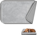 Explore Land Waterproof Dog Bed Cover Machine Washable Fluffy Dog Bed Replacement Cover, 48Lx36Wx4H inch, Gray