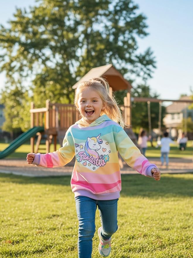 WELAKEN Sweatshirts for Girls Toddler & Kids II Little Girl's Pullover Tops Sweaters & Hoodies