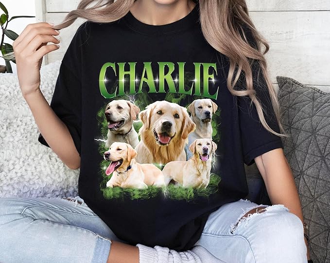 NAZENTI Personalized Dog Mom Sweatshirt, Custom Design Your Own Shirt From Photo, Custom Dog Mom Shirt, Pet Lover Gifts