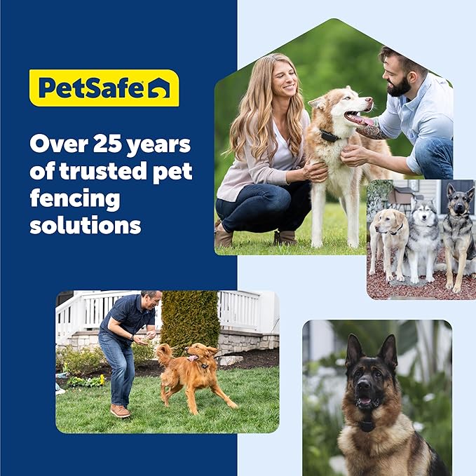 PetSafe Wireless Pet Containment System Receiver Collar - Battery-Operated & Waterproof - Adjustable Receiver Collar with 5 Correction Levels - for Dogs 5lb+