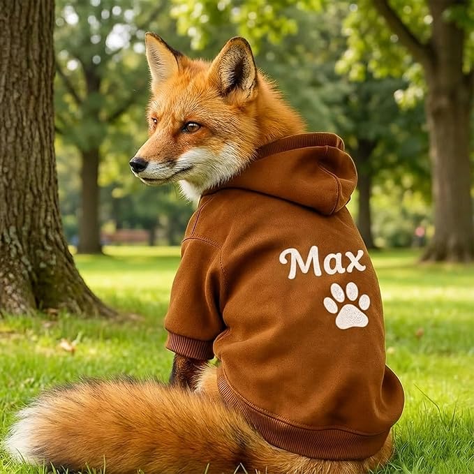 Personalized Dog Hoodie with Name/Text, Custom Embroidered or Printed Dog Sweater, Warm Winter Hoodie for Puppies, Cute Birthday Outfit, Unique Gift for Pet Lovers, A1