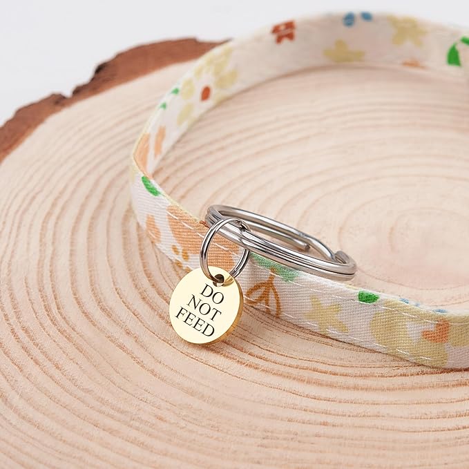 Anavia Small Size Dog Cat ID Tags, Small/XS Personalized Color Plated Stainless Steel Puppy Kitten Name Tags, Customized Engraved Nameplate Pet Collar Tag (Rainbow, XS-Round)