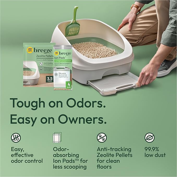 Purina Tidy Cats Litter Pellets, Breeze Refill Litter Pellets in Recyclable Box - (4) 7 lb. Bags