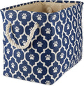 Bone Dry Pet Storage Collection Lattice Paw Print, Nautical Blue, Large Rectangle