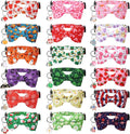 18 Pcs Holiday Cat Collars St. Patrick's Day Cat Collars with Bowtie Adjustable Breakaway Kitten Collar with Plastic Buckle for Holiday Pet Cat Costume