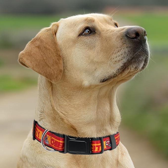 New & Improved Pets First NFL Licensed PET Collar- Heavy-Duty, Strong, and Durable New Dog Collar. Available in 32 Football Teams and 4 Sizes