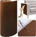 Cat Scratch Furniture Protector, 78.7"x15.8" Cat Scratching Mat, Trimmable Self-Adhesive Cats Claws Scratch Pads, DIY Carpet Mat Replacement for Cats Tree, Cats Wall Shelves, Brown
