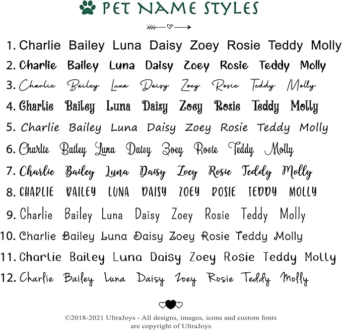 Ultra Joys Custom Personalized Pet ID Tag - Brushed Stainless Steel Round Dog Tag Gold Small