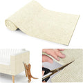 Cat Scratching mat Self-Adhesive, Trimmable Furniture Protector for Couch, Sofa, Wall & Cat Trees - Durable Scratch Pad with Nano Tape, DIY Climbing Carpet for Indoor Cats (White, 78.7"x15.8")