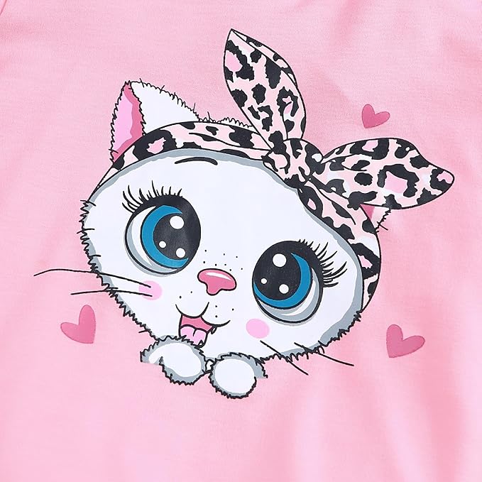 Toddler Baby Girls Clothes Long-sleeve Tie Dye Hoodie Sweatshirt Pants Hooded Outfit Set