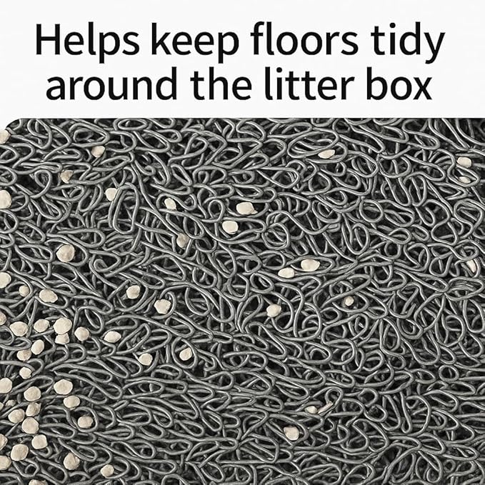 Bulk buys Cat Litter Mat. Traps Litter. Soft Non-Slip Surface. Easy to Clean. 11.5 x 15.75 in Gray Mat for Litter Box Area