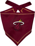 Pets First NBA Miami Heat TIE Bandana, Size Large/X-Large. Dog Bandana Scarf Bib for Pet Cat Dog. The Ultimate Game-Day, Party Bandana