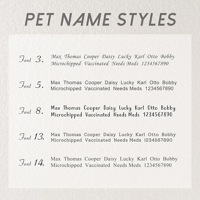 Anavia Small Size Dog Cat ID Tags, Small/XS Personalized Color Plated Stainless Steel Puppy Kitten Name Tags, Customized Engraved Nameplate Pet Collar Tag (Black, XS-Rectangle)