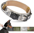 2026 Upgrade Waterproof AirTag Dog Collar, Military Tactical Dog Collar with AirTag Holder, Comfortable Control Handle and Metal Buckle, GPS Dog Collar Holder for Medium to Large Dog(Digital camo, M)