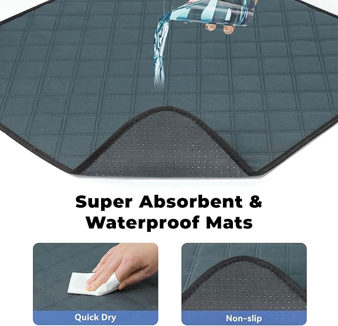 Medium Dog Cat Playpen, Puppy Pet Playpen Indoor for Dog Crate Tent Cage Outdoor, Portable Pop Up Dogs Enclosure Kennel with Carrying Case for Dogs/Cats/Rabbits (Grey with Pad, Medium)