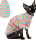 PUMYPOREITY Sphynx Cat Clothes, Turtleneck Sphynx Cat Sweaters, Cat Clothes for Cats Only, Svinx Hairless Cat Kitten Clothes Onesie,S+