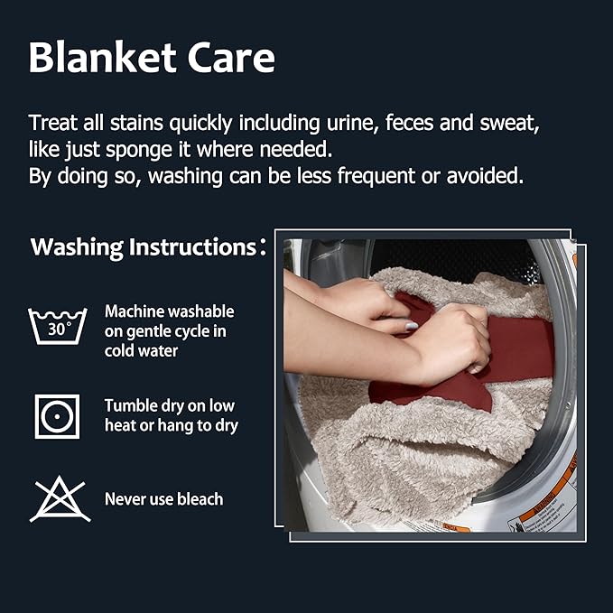 Kritter Planet Waterproof Bed Blanket for Couples, Washable Stain Proof Pad Bed Cover, Reversible Leakproof Protector, Liquid Pee Proof Blanket for Couch Sofa, 80x90 inch, King Size