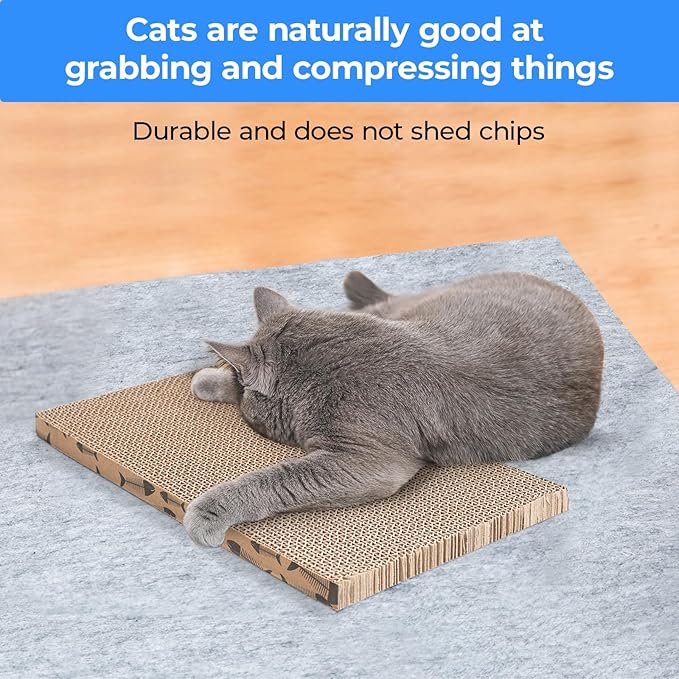 Cat Scratcher Cardboard Cat Scratching Board Cat Scratchers for Indoor Cats Cat Scratching pad (2pcs)