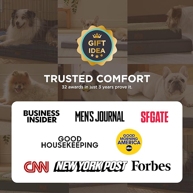 Bedsure Giant Dog Bed for Jumbo Dogs - 53" x 36" Flat Pet Beds with Removable Washable Cover, Orthopedic Egg Crate Foam Mat for Long-Bodied Pets Up to 120 lbs