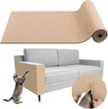 Climbing Cat Scratcher Mat Trimmable Cat Scratching Post Carpet 39.3’’x15.8’’ Self Adhesive Carpet Mat Pad Replacement for Cat Tree Shelves Post Couch Wall Furniture Steps DIY Protector (Beige)
