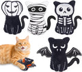 Retro Shaw Cat Toys 4Pcs, Catnip Toys for Indoor Cats Kitty, Durable Crinkle Sound Interactive Cat Nip Kicker Kitten Toys for All Breeds