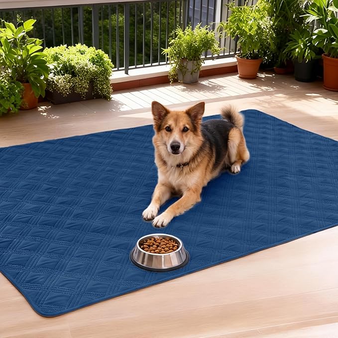 hyha Waterproof Dog Blanket, Reversible Pet Bed Blanket, Soft Sofa Couch Cover for Dogs Washable, Waterproof Pet Couch Covers for Sofa Puppy Cats Furniture Protector(68"x82", Navy Blue/Navy Blue)
