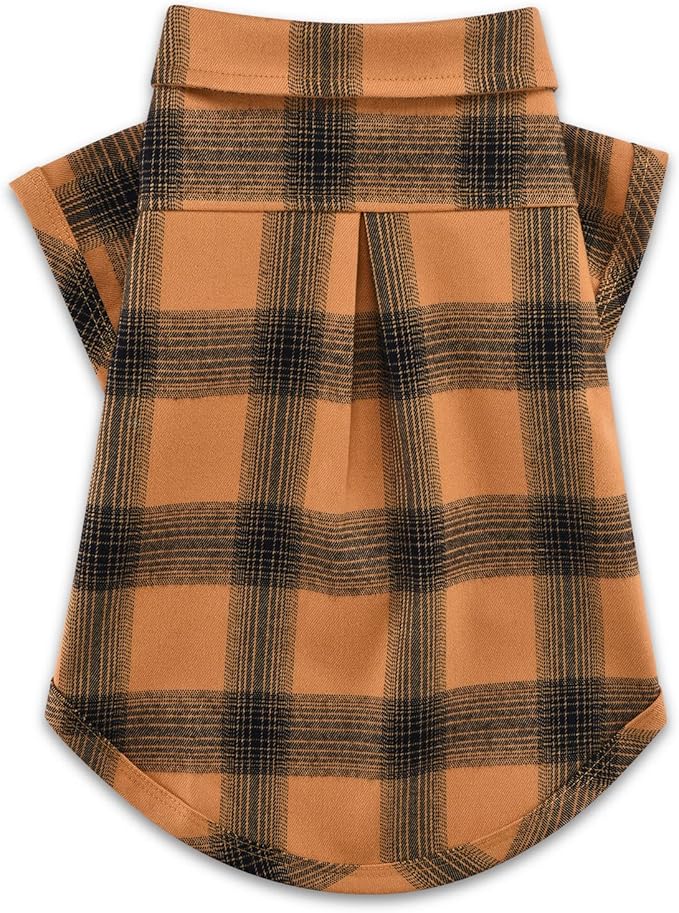Koneseve Dog Shirt Plaid Dog Clothes for Medium Large Dogs Boy Girl Soft Pet T-Shirts Breathable Outfit Adorable Costume Grid Clothing Birthday Thanksgiving Christmas Sweater Apparel (Yellow; 5XL)