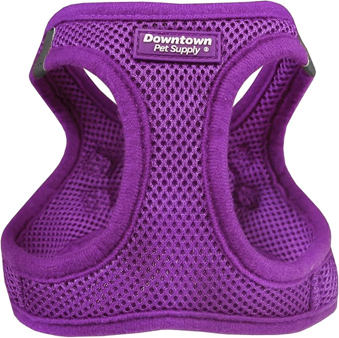 Downtown Pet Supply Step-in Dog Harness – No Pull, Adjustable Padded Mesh with Reflective Trim, Secure Buckle Strap – Comfortable & Breathable Small Dog Harness, Smal, Purple