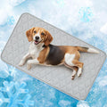 LOOBANI Dog Cooling Mat 28"x48"- Dog Cooling Pad Durable, Cool Blanket Machine Washable, Large Pet Cool Mat for Outdoor, Indoor (Grey, 28"x48")