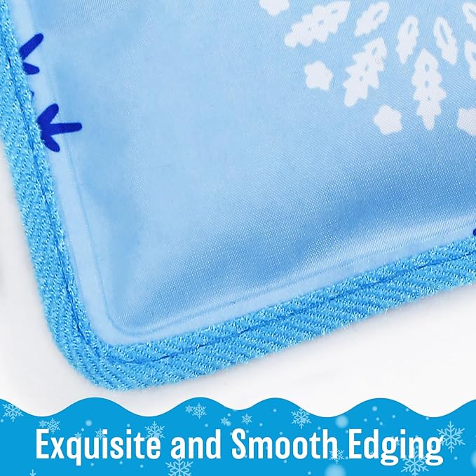 Upgrade Dog Cooling Mat Portable Water Injection Pet Cooling Pad Summer Self Cooling Ice Silk Pet Blanket Washable