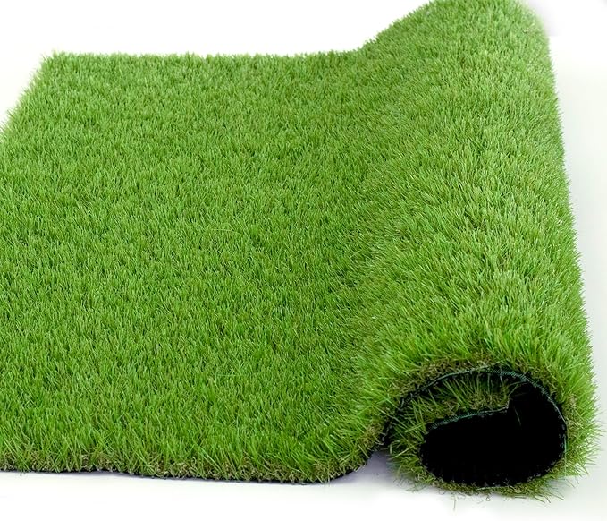 Artificial Grass Rug Outdoor Indoor 7FTX56FT Fake Grass Carpet Green Synthetic Grass Pet Turf Realistic Faux Grass Rug with Drain Holes for Garden Lawn Landscape Balcony Home Decor Patio