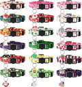 18 Pcs Holiday Cat Collars St. Patrick's Day Cat Collars with Bell Adjustable Breakaway Kitten Collar with Plastic Buckle for Holiday Pet Cat Costume,Multicolor