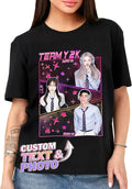 Tehg & Tuhg Custom T Shirts with Picture, Vintage Bootleg Rap Tee, Boyfriend Girlfriend, Unique Gift for Birthday Anniversary