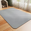 Dog Food Mat - Absorbent Cat Mat for Food and Water, No Stains Pet Feeding Bowl Mat, Easy to Clean Pet Placemats, Quick Dry Dog Water Dispenser Mat for Messy Drinkers | Grey 16"x 24"
