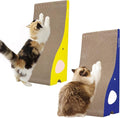 Cat Scratching Board Cat Scratcher Elephant Shape Cat Scratch Pad, TanoFalo Cardboard Cat Scratchers for Indoor Cats, High Strength Corrugated Cardboard, Reversible with Catnip (2 Pack)