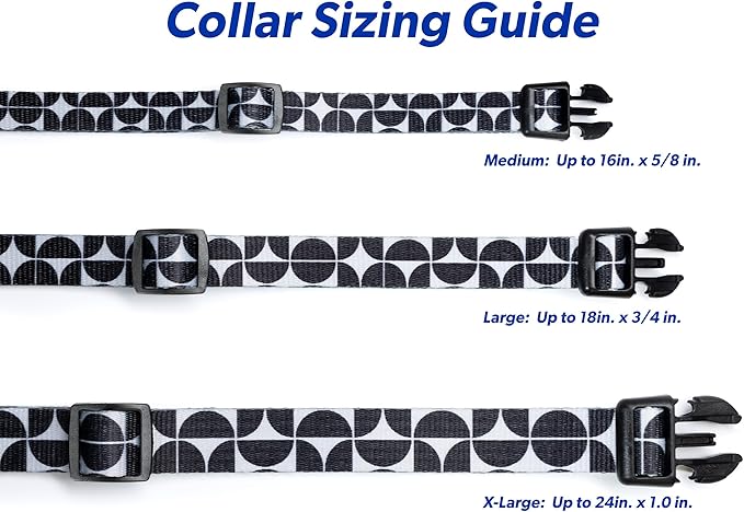 MS-5 Automatic Pet Door Collar, Genuine High Tech Pet Brand Dog Collar for Power Pet Doors - Deluxe Strap (Modern, Large) - DC-MDN-MS5-L