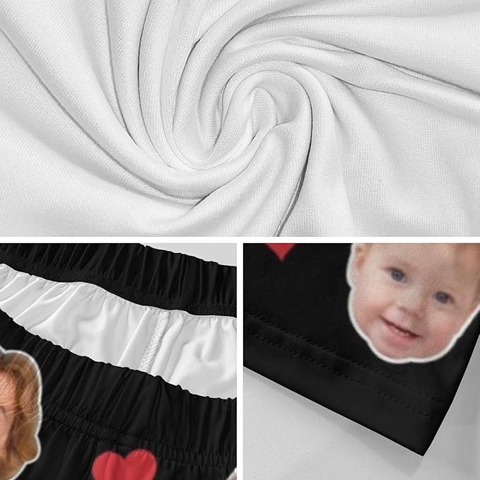 Custom Pajamas Pants with Photo for Men Women:Made in USA Personalized Pajama Trousers,Gifts for Wife Husband