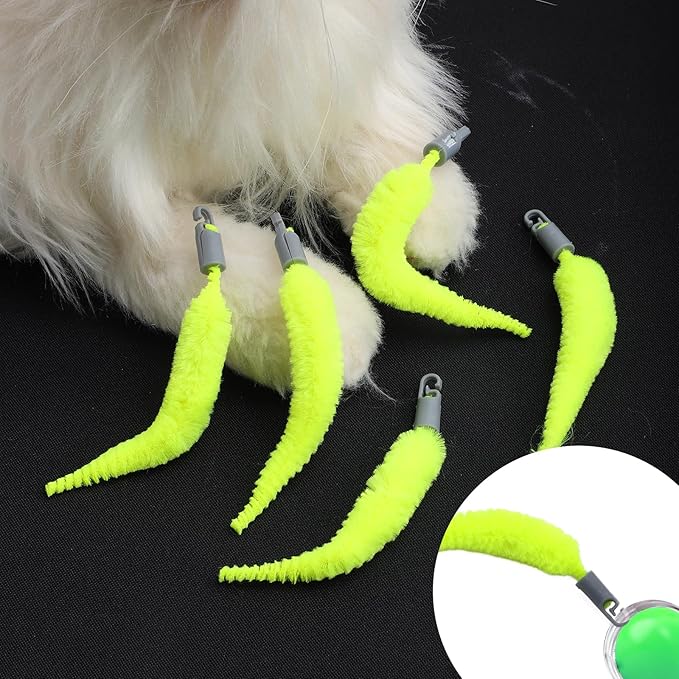 BOXOB 5 Pcs Cat Ball Toy Replacement Tails, Interactive Cat Toy Tail Accessories Cat Toy Automatic Moving Ball Replacement Rope Compatible with 2.0