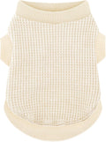 Premium Pet Clothes: Beige Tank Top Dog Shirts - Stretchable Apparel with Easy-On Design for Playful Puppies (XX-Large)