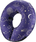 BENCMATE Inflatable Dog Cone Collar Alternative, Soft Dog Cone for Small Medium Large Dogs and Cats, Neck Recovery ECollar Donut Collar After Surgery (Large, Constellation)