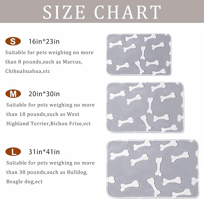 1 Pack 3 Blankets Super Soft Fluffy Premium Fleece Pet Blanket Flannel Paw Printed Throw for Dog Puppy Cat (Large 41x31'', Star, Bone, Love)